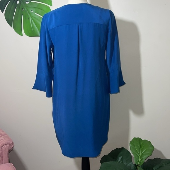 Amanda Uprichard Star Silk Dress in Blue Sz. Small - Picture 7 of 12
